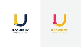 modèle de logo d'entreprise lettre initiales vecteur