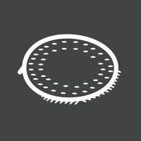 icône inversée de la ligne kiwi vecteur