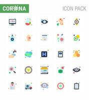 coronavirus 2019ncov covid19 prévention jeu d'icônes médical battre les yeux personnes soins de santé viral coronavirus 2019nov maladie vecteur éléments de conception