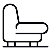 une grande icône de fauteuil, style de contour vecteur