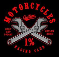 modèle vectoriel de conception de motard patch