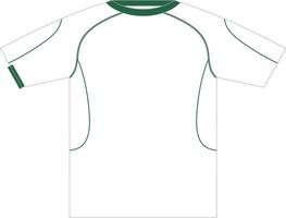 modèle de conception de t-shirt sport pour maillot de football. uniforme de sport en vue de face. tshirt maquette pour club de sport. illustration vectorielle vecteur