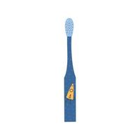 brosse à dents pour enfants dans le style de l'espace. illustration vectorielle dans un style plat vecteur