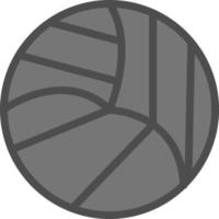 conception d'icône de vecteur de ballon de volley-ball