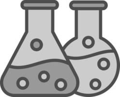 conception d'icône de vecteur d'expérience de chimie