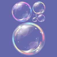 illustration de bulles de savon vecteur