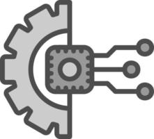 conception d'icône de vecteur d'automatisation