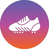 création d'icônes vectorielles de chaussures de football vecteur