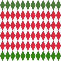 motif argyle sans soudure, graphique vectoriel de coutures géométriques neutres vert rouge pour papier cadeau, chaussettes, chandails, pulls ou tout autre dessin de papier du nouvel an. Noël