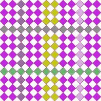 motif argyle sans couture, jaunes violets graphique vectoriel de couture géométrique neutre pour papier cadeau, chaussettes, chandails, pulls ou tout autre dessin de papier du nouvel an. Noël