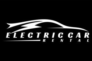 vecteur de conception de logo de voiture électrique