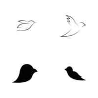 vecteur de logo d'oiseau