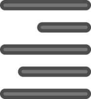 aligner la conception d'icônes vectorielles vecteur