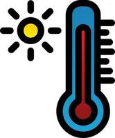 conception d'icône de vecteur de thermomètre