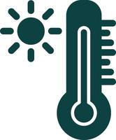 conception d'icône de vecteur de thermomètre