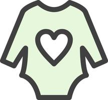 conception d'icônes vectorielles de vêtements pour bébés vecteur
