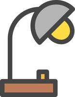 conception d'icône de vecteur de lampe de bureau
