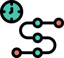 conception d'icône de vecteur de temps