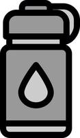 conception d'icônes vectorielles de bouteilles d'eau vecteur