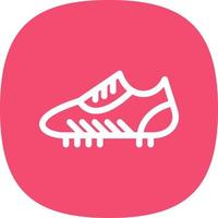 création d'icônes vectorielles de chaussures de football vecteur