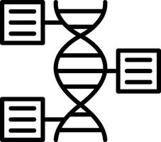 conception d'icône vectorielle de génomique fonctionnelle vecteur