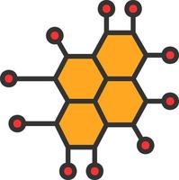 conception d'icône de vecteur de nanotechnologie