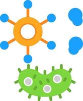 conception d'icône de vecteur de bactéries et de virus