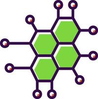 conception d'icône de vecteur de nanotechnologie