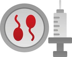 conception d'icône vectorielle de fécondation in vitro vecteur