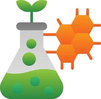 conception d'icônes vectorielles biotechnologiques vecteur