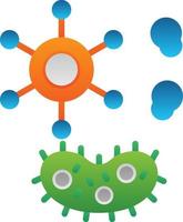 conception d'icône de vecteur de bactéries et de virus