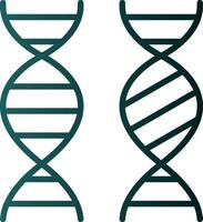 conception d'icône vectorielle de comparaison génétique vecteur