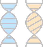 conception d'icône vectorielle de comparaison génétique vecteur