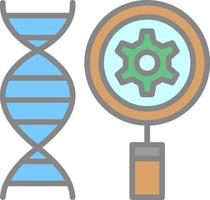 conception d'icône de vecteur de découverte génétique