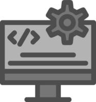 conception d'icônes vectorielles d'ingénierie de code vecteur