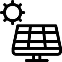 conception d'icône de vecteur de panneau solaire