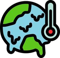 conception d'icône vectorielle de changement climatique vecteur