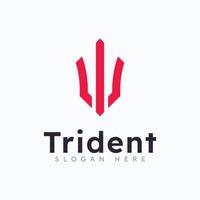 illustration vectorielle de modèle de logo trident vecteur