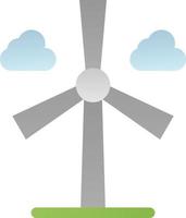 conception d'icône de vecteur d'éolienne