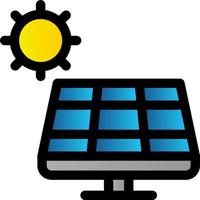 conception d'icône de vecteur de panneau solaire