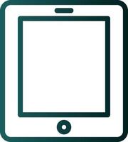 conception d'icône de vecteur de tablette