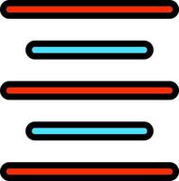 aligner la conception d'icônes vectorielles vecteur