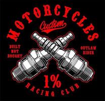 modèle vectoriel de conception de motard patch