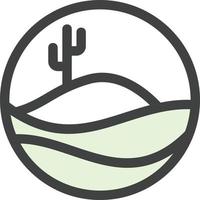 conception d'icône de vecteur de sable du désert