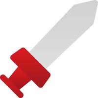 conception d'icône de vecteur de ligne d'épée de jeu