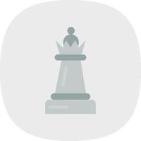 conception d'icône de vecteur de reine d'échecs