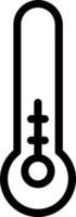 conception d'icône vecteur moitié thermomètre