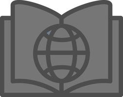conception d'icône vectorielle atlas vecteur