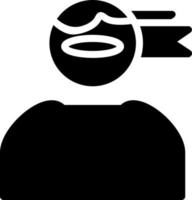 conception d'icône vectorielle utilisateur ninja vecteur