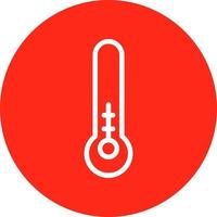 conception d'icône vecteur moitié thermomètre